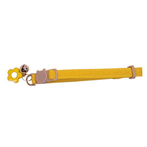Mokka - Collier pour chat floral avec clochette et fermeture de sécurité