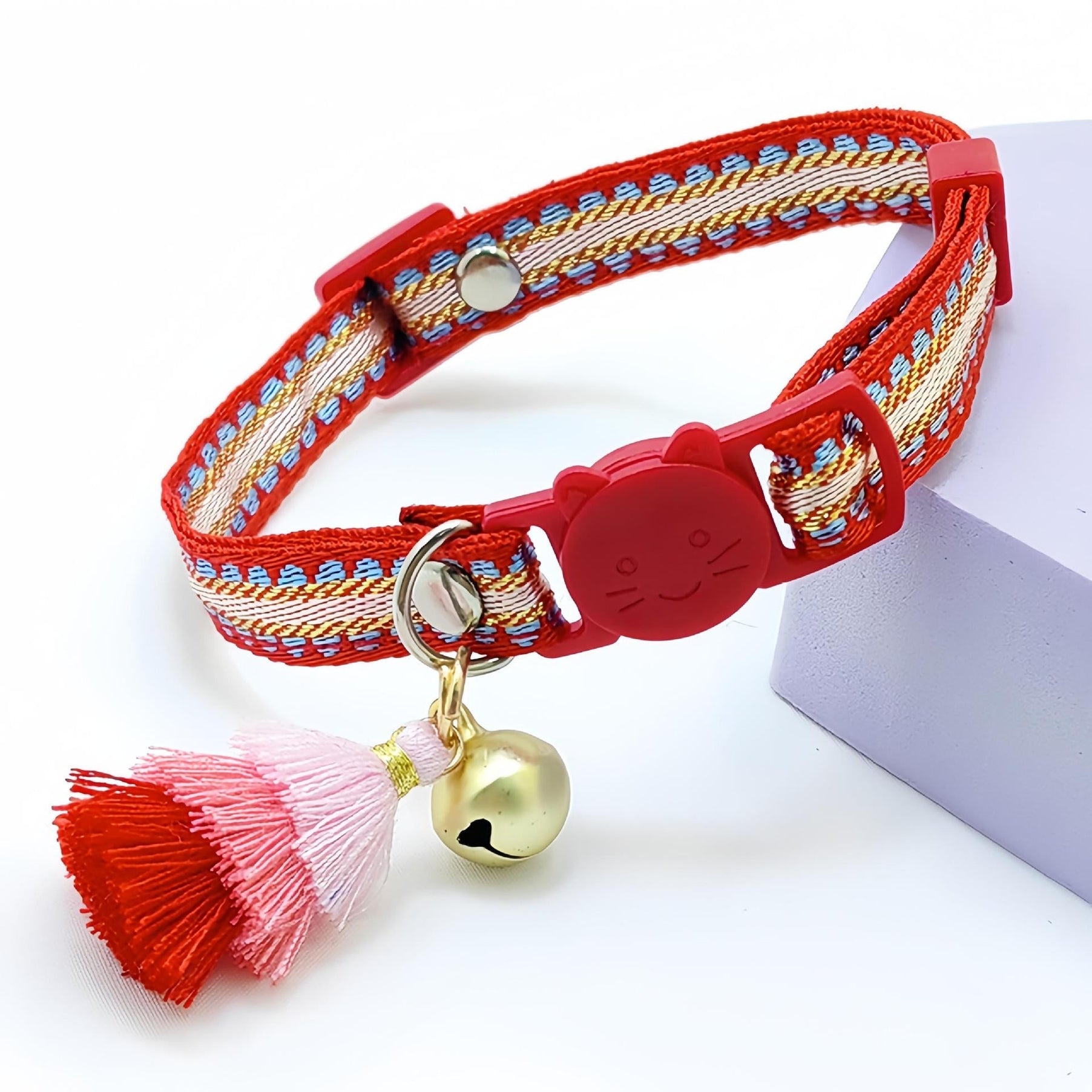 Mokka - Collier pour chat brodé