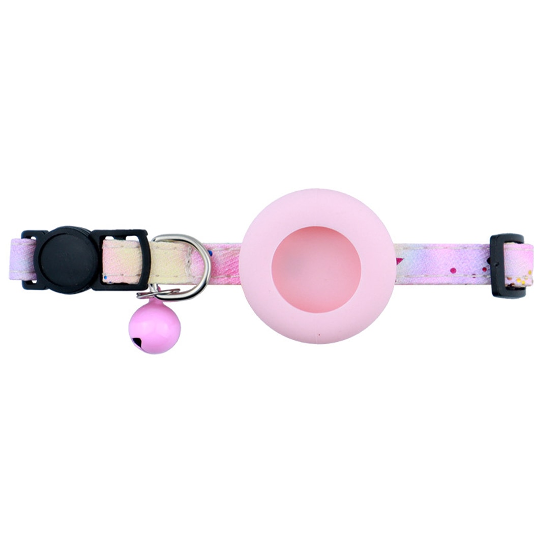 Mokka - Collier pour chat avec boucle de sécurité et porte-AirTag au motif floral